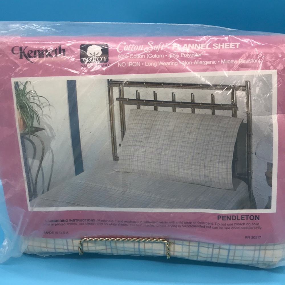 Vintage Kenneth Home Fashions Fitted Sheet